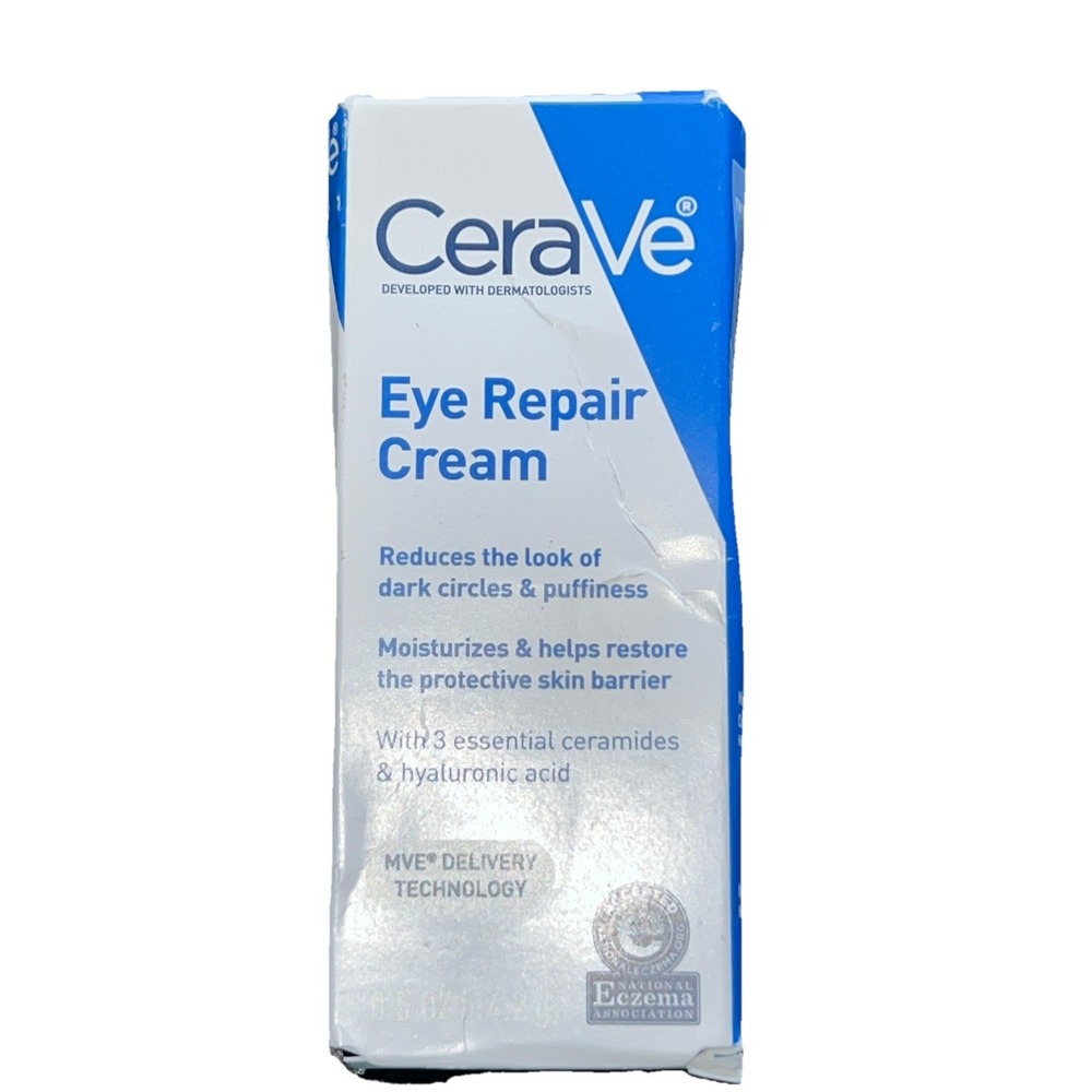 CeraVe Eye Repair Cream - 0.5 oz Dark Circles & Puffiness‎ Moisturizer New